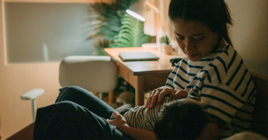 Help with postpartum insomnia to get back to sleep after having a baby